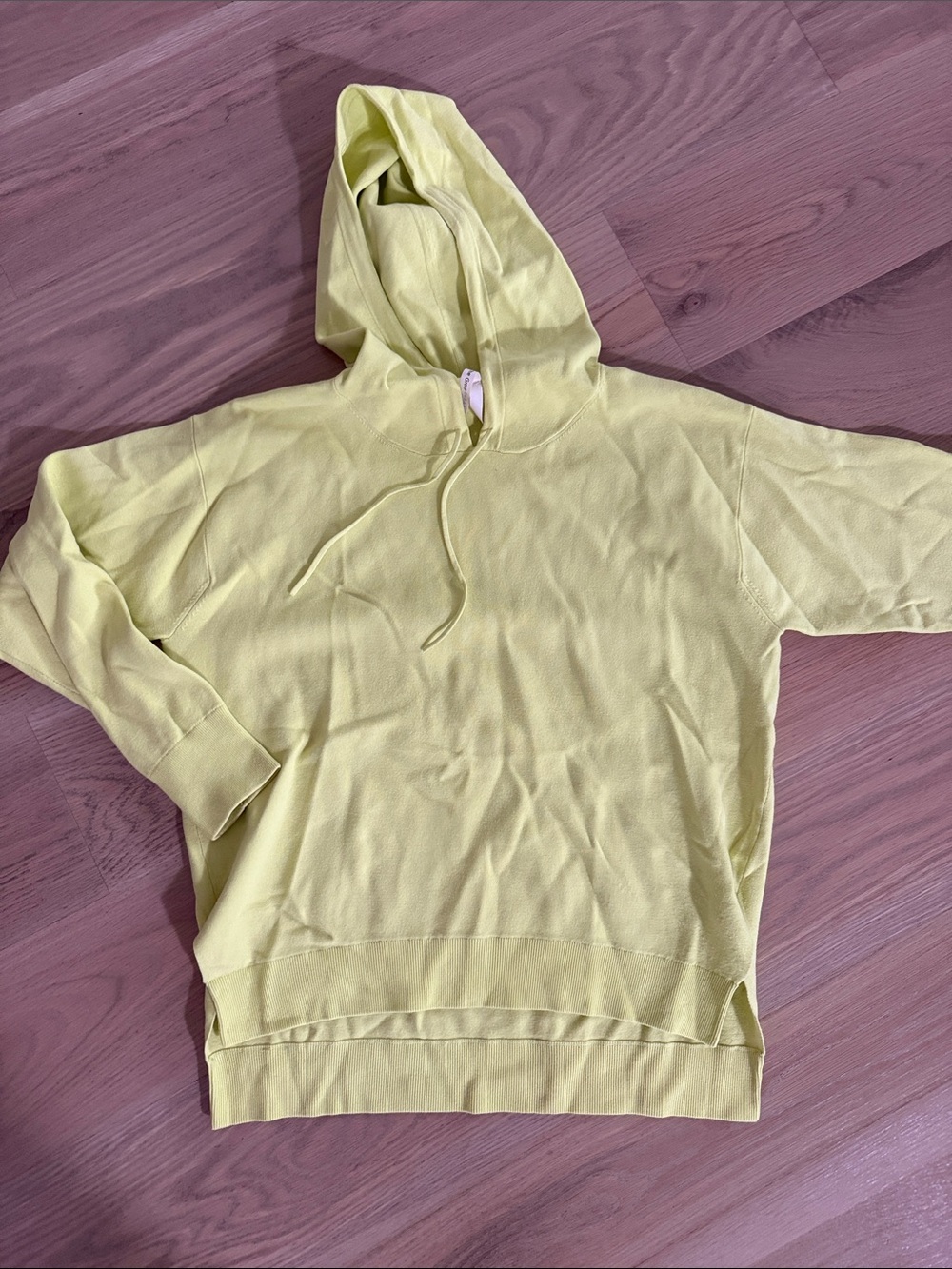 The Group by Babaton Light Green Knit Pullover Hoodie - Size S